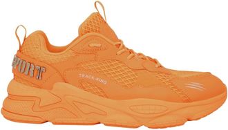 Plein Sport Track King Runner Sneaker - unisex - Hardloopschoenen - Oranje - 42 EU - Leer - Fitness