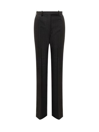 Tom Ford Black Straight Flat Front Pants