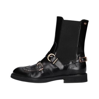 Fred De La Bretoniere Paris Edane Enkellaars - Dames - Schoenen - Zwart - Maat: 37 EU Leer