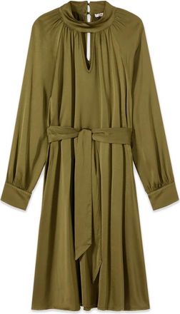 Oltre Short Kleedjes - Dames - Feestkleedjes - Groen - XL - Satijn - Kleedjes