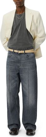 Mfpen Relaxed-Fit Wide-Leg Ceremony Jeans in Faded Black Wash