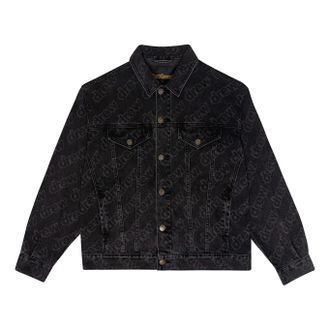 Drew House Oversized Trucker Jacket Black Secret Repeat DR-FW22-524