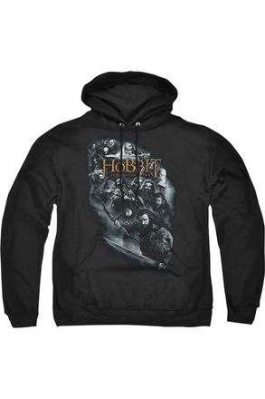 Gildan The Hobbit Cast Of Characters Adult Pull Over Hoodie / Hooded Sweatshirt
