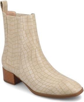 Journee Collection Wrenley Bootie in Beige Crocodile at Nordstrom Rack, Size 8.5