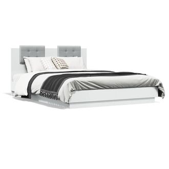 Berkfield Home Bed Frame without Mattress White 150x200 cm King Size