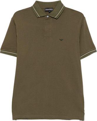 Emporio Armani Polo in cotone con logo Emporio Armani