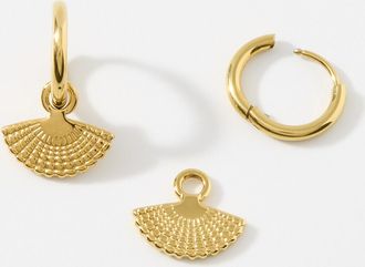 Simons Womens Fan earrings