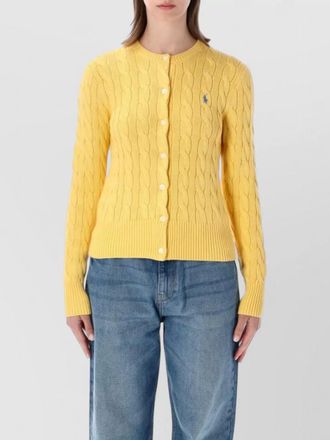 Polo Ralph Lauren cable knit cotton cardigan crewneck