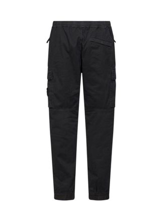 Stone Island Organic Stretch Twill Cargo Pants - Black