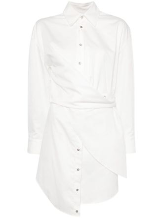 Marques Almeida Gedrapeerde blousejurk - Wit