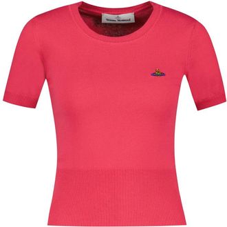 Vivienne Westwood Womens Bea T-Shirt Pink Cotton