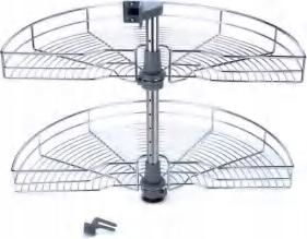 OEM Angolo Magico Girevole Ripiano Girevole Per Mobile Angolare Cestello Girevole 1/2
