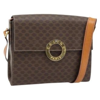 Celine Pre-owned Cross Body Bags, female, Brown, Size: ONE SIZE Pre-owned Vintage Shoulder Bag