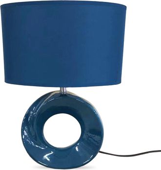 Lewis's Phoebe Ceramic Table Lamp - Teal Green | TJ Hughes