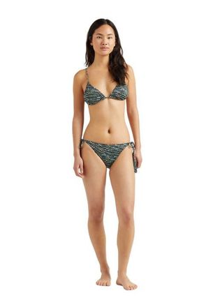 Vilebrequin Womens Pearl Jersey Rope Tresses Triangle Bikini Top in Noir at Nordstrom, Size Medium
