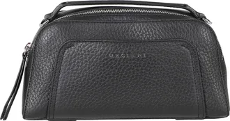 Orciani The Address 26 Soft Elongated Pebbled Calf Leather Bag