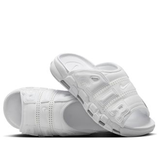 Nike Air More Uptempo Slides Triple White FD9883-101