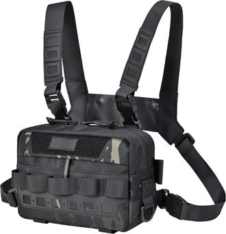 Generic Fishing Chest Pack,Utility Chest Pack | Tackle Storage Lightweight Vest for Women Men, Workouts Hunting Cycling Hiking Outdoor Activities