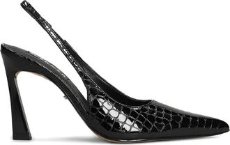 Werner Slingback pumps met puntige neus - Zwart