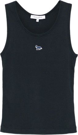 Maison Kitsun&eacute; Baby Fox geribbelde tanktop