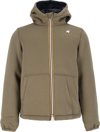K-Way Jack Spacer Nylon Double Corto Cropped Hooded Jacket