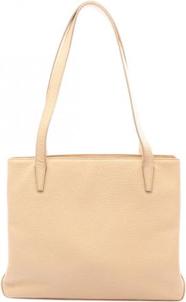 Loewe Beige Leather Handbag Tote Bag (Pre-Owned)