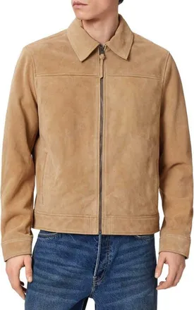 AllSaints Rhone Suede Jacket in Desert Brown at Nordstrom, Size Xx-Large