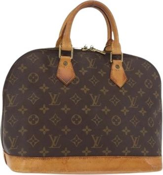 Louis Vuitton Pre-owned Vintage Monogram Handtas - Dames - Vintage Handtas - Bruin - ONE Size - Leer - Vintage