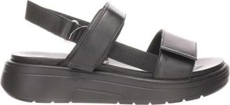 Ara Zwarte platte sandalen voor vrouwen - Dames - Sandalen - Zwart - 39 EU - Leer - Schoenen