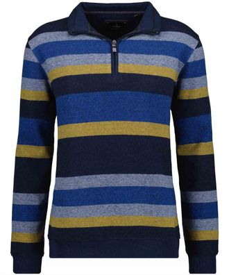 Ragman Sweatshirt RAGMAN, Herren, Gr. M4850, blau (dunkelblau, 711), 60% Baumwolle 40% Polyester, regular fit, Sweatshirts Sweatshirt