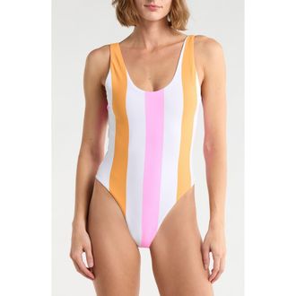 Maaji Claire One Piece Swimsuit in Pink at Nordstrom Rack, Size Medium