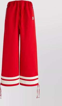 Gucci trousers striped hem elastic waistband