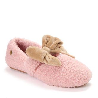 Dearfoams Maryanne Luxe Teddy Maryjane in Pink at Nordstrom, Size X-Large M