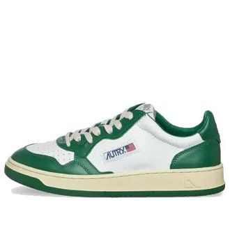 Autry Autry Medalist Leather Low Green White AULM-WB11