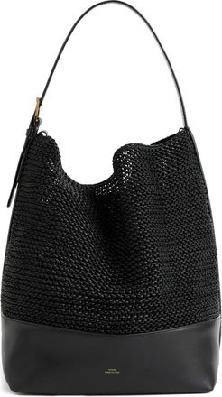 Toteme Borsa tote con fibbia sul manico - Nero