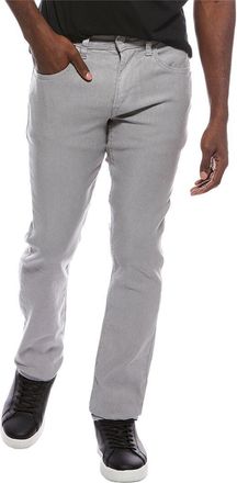 Hudson Grey Linen-Blend Straight Fit Jean