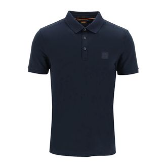 HUGO BOSS Tops, Heren, Blauw, S, Katoen, Slim Fit Passenger Poloshirt