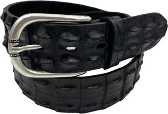 Paolo Vitale Belts - unisex - Riemen - Zwart - 90 CM - Leer - Accessoires