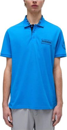 Napapijri Hombre, Camisetas, Azul, Talla: L