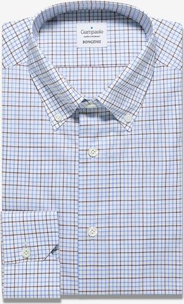 Giampaolo Kariertes Baumwoll- Langarmhemd