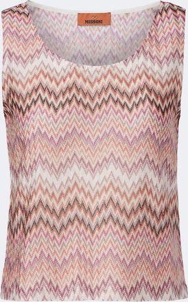 Missoni Top de punto en zigzag
