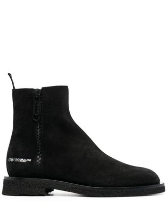 Off-white Stivaletti con stampa - Nero