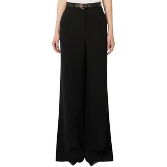 Max Mara Dames, Broeken, Zwart, Maat: 2XL Poliester