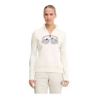 Bogner Truien & Vesten, Dames, Wit, L, Wol, Azra Half-zip Turtleneck