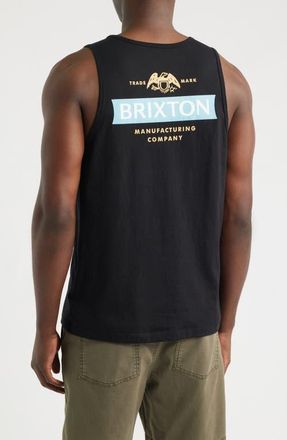 Brixton Pinnacle Graphic Tank Top in Black at Nordstrom, Size Xx-Large