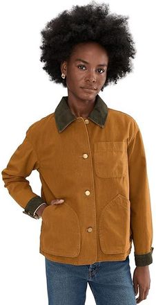 L.L.Bean Lightweight Field Jacket Womens Jacket Saddle : LG, Cotton