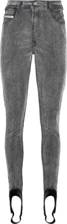 Diesel Slandy stirrup skinny jeans - women - Cotton/Polyester/Elastane - 26 - Grey