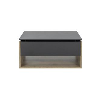 Diagone Mesita H44 cm - Efecto madera clara