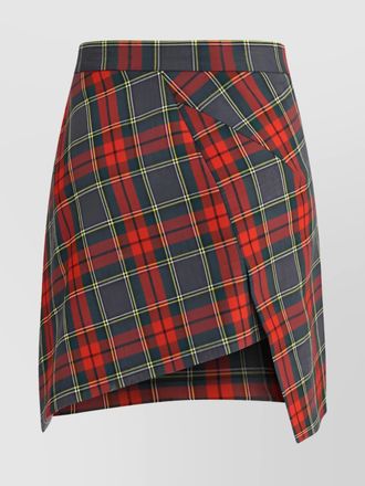 Vivienne Westwood wool asymmetric hem wrap skirt