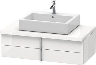 Duravit Duravit Vero Mueble Para Consola, 6572, 2 Cajones, 1000mm, Color (frente/cuerpo): Laca Blanca De Alto Brillo - Ve657208585